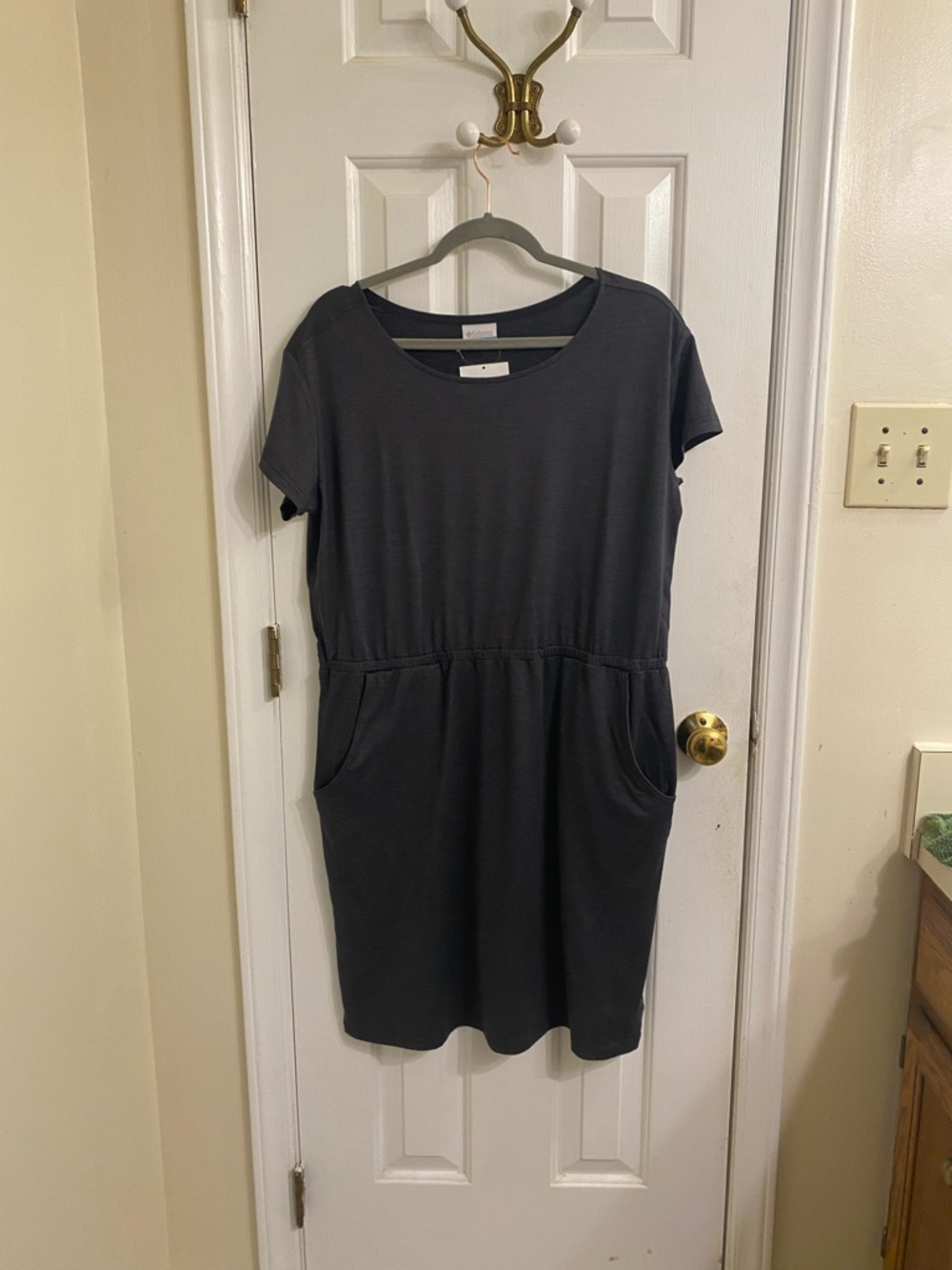 Columbia Women’s Pacific Haze Dress Stretch Comfort Pockets Gray Size Large NWT - Picture 11 of 12
